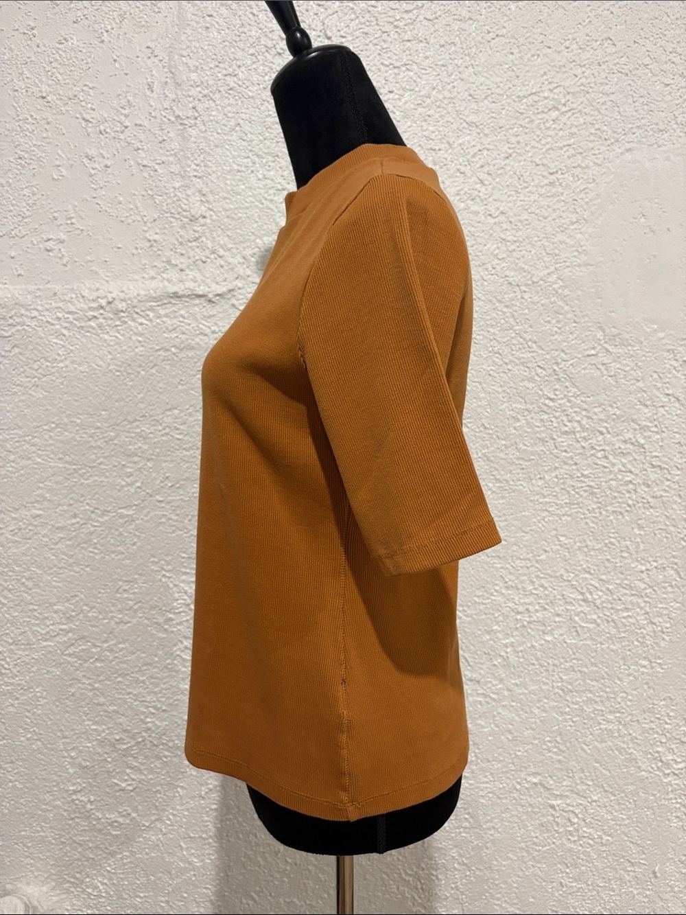 Maeve by Anthropologie Ribbed Top in Honey Brown Size Medium - Picture 8 of 8